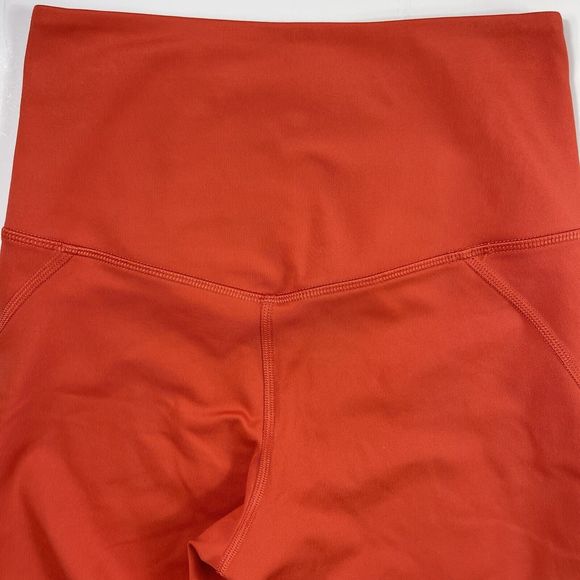 Girlfriend Collective Orange Biker Shorts Women Extra Small Athletic Activewear - Picture 8 of 12